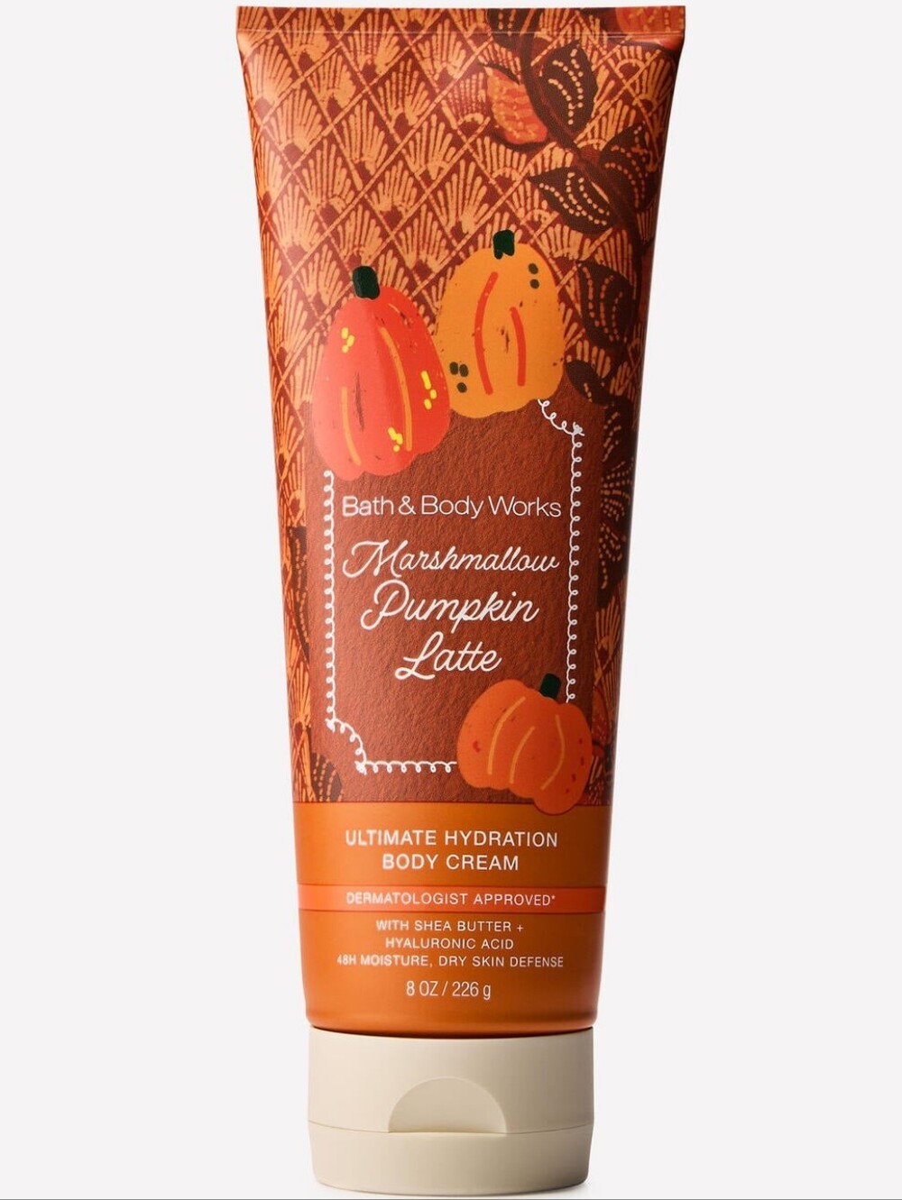 Bath & Body Works Marshmallow Pumpkin Latte Body Cream 8oz NEW